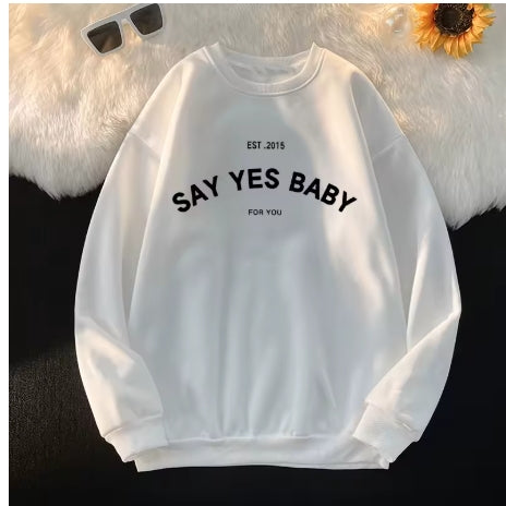 Plus Size Say Yes Baby Sweater