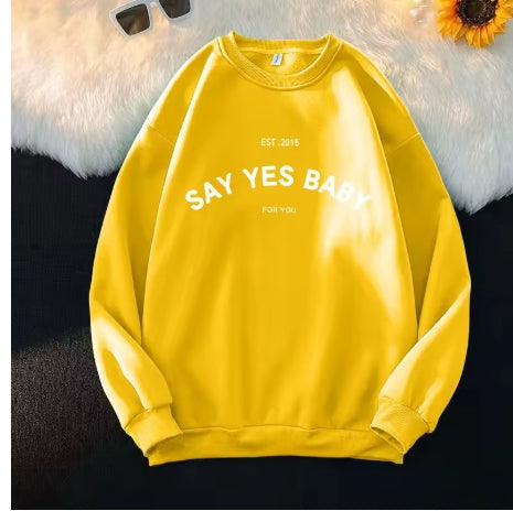 Plus Size Say Yes Baby Sweater