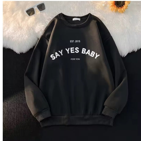 Plus Size Say Yes Baby Sweater