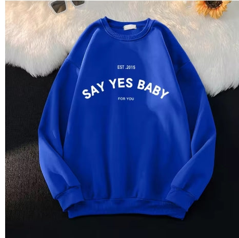 Plus Size Say Yes Baby Sweater