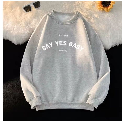 Plus Size Say Yes Baby Sweater