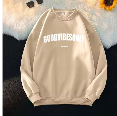 Plus Size Good Vibes Only Sweater