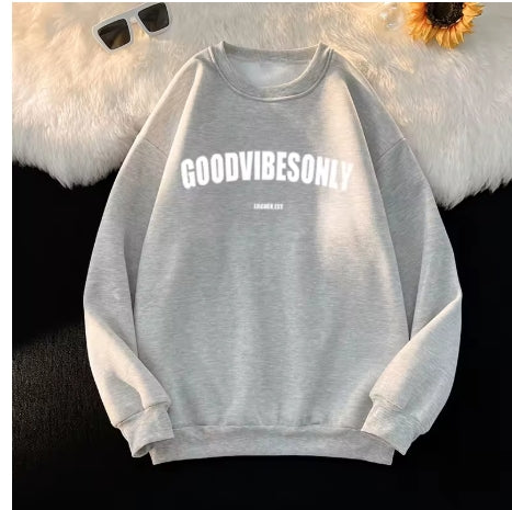 Plus Size Good Vibes Only Sweater