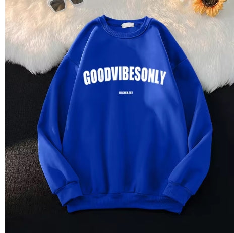 Plus Size Good Vibes Only Sweater