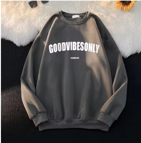 Plus Size Good Vibes Only Sweater