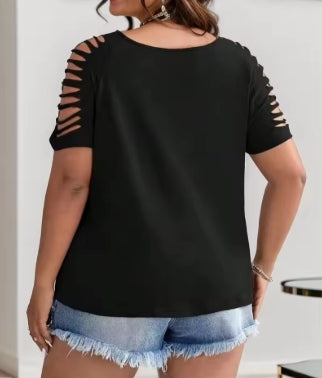 V Neck Shirt Plus Size