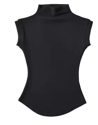 Turtleneck Sleeveless Tee