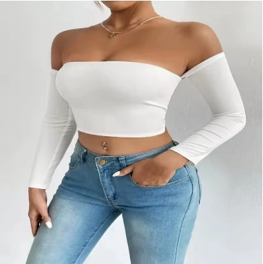 Off Shoulder Crop Top