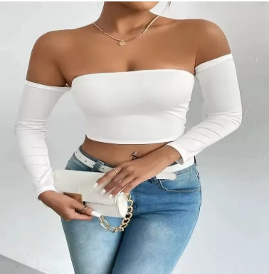 Off Shoulder Crop Top