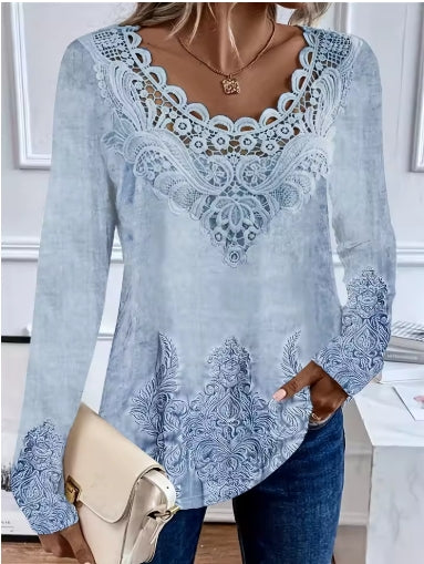 Plus Size Lace Shirt