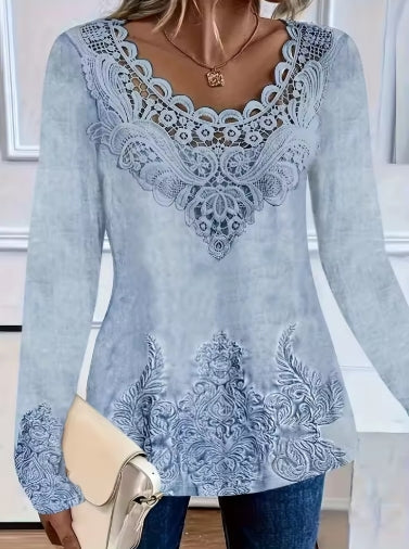 Plus Size Lace Shirt