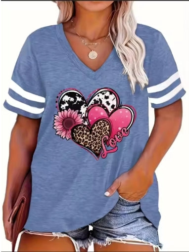 Plus Size Love Heart Tee