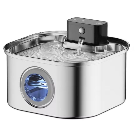 3.2Lstainless steel wireless charging cat and dog water fountain