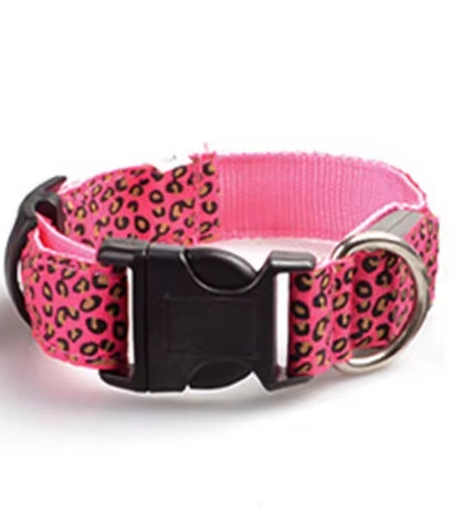 Leopard LED Dog Collar