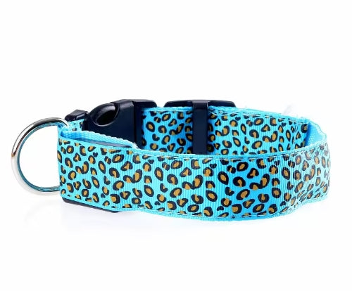 Leopard LED Dog Collar