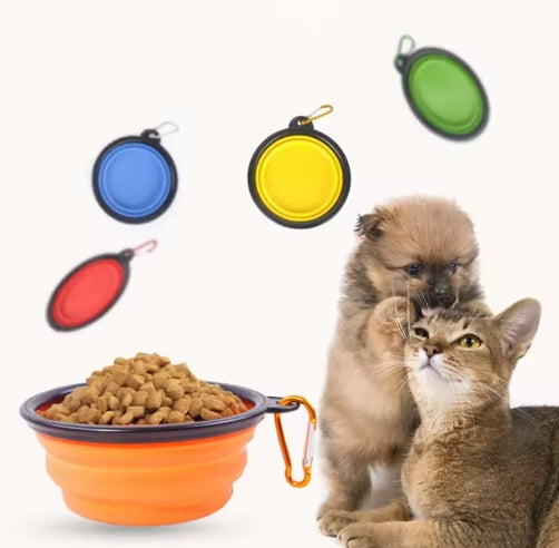 Folding Portable Silicone Pet dish